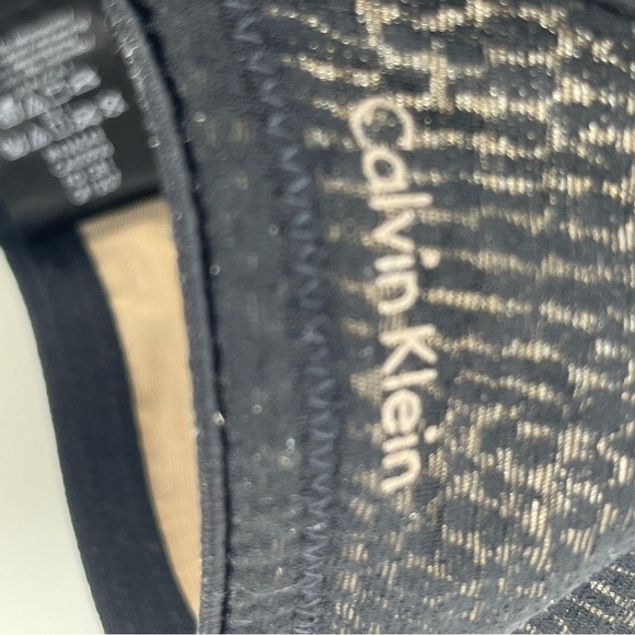 Calvin Klein 36D Black nude Lace pattern Lightly padded underwire Bra - Picture 4 of 9